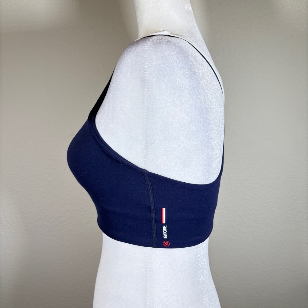 G/FORE Navy Sports Bra with Logo - Picture 2 of 8